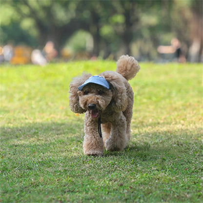 犬用キャップ 耳穴付き 調整可能 紫外線対策
