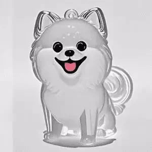 愛犬・愛猫といつでも一緒、透明ペット毛メモリアルキーホルダー