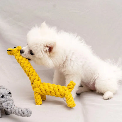可愛い動物ロープトイ　犬用噛むおもちゃ
