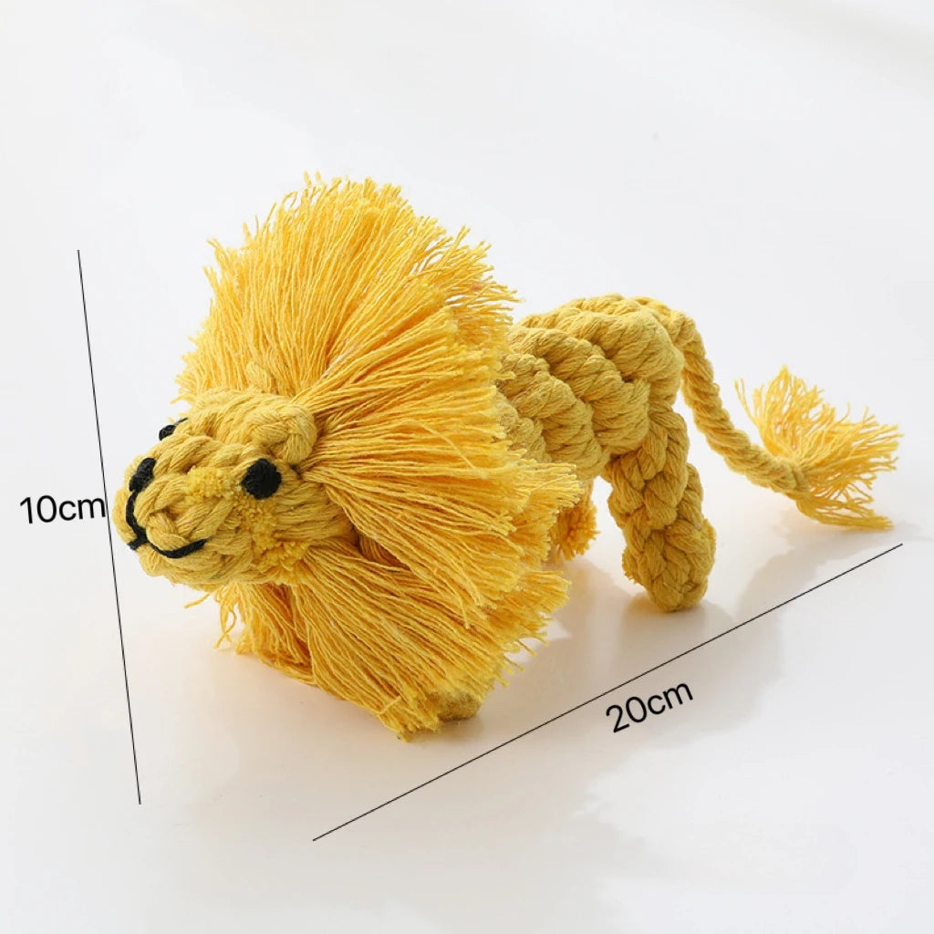 可愛い動物ロープトイ　犬用噛むおもちゃ